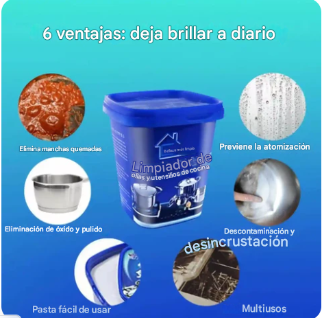 MetalGleam™ Limpiador ollas Multiuso ( 3 X 1 )