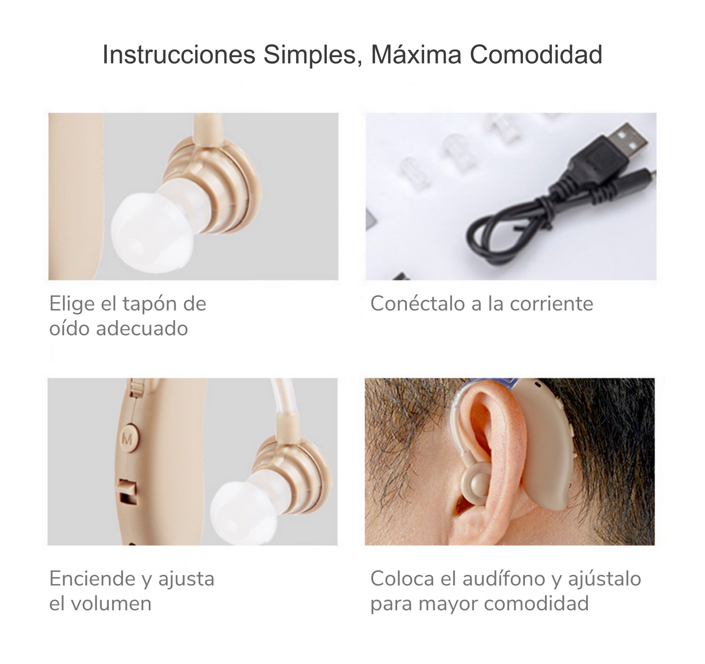 Mini Audífono Amplificador – Escucha con Claridad Donde Quieras